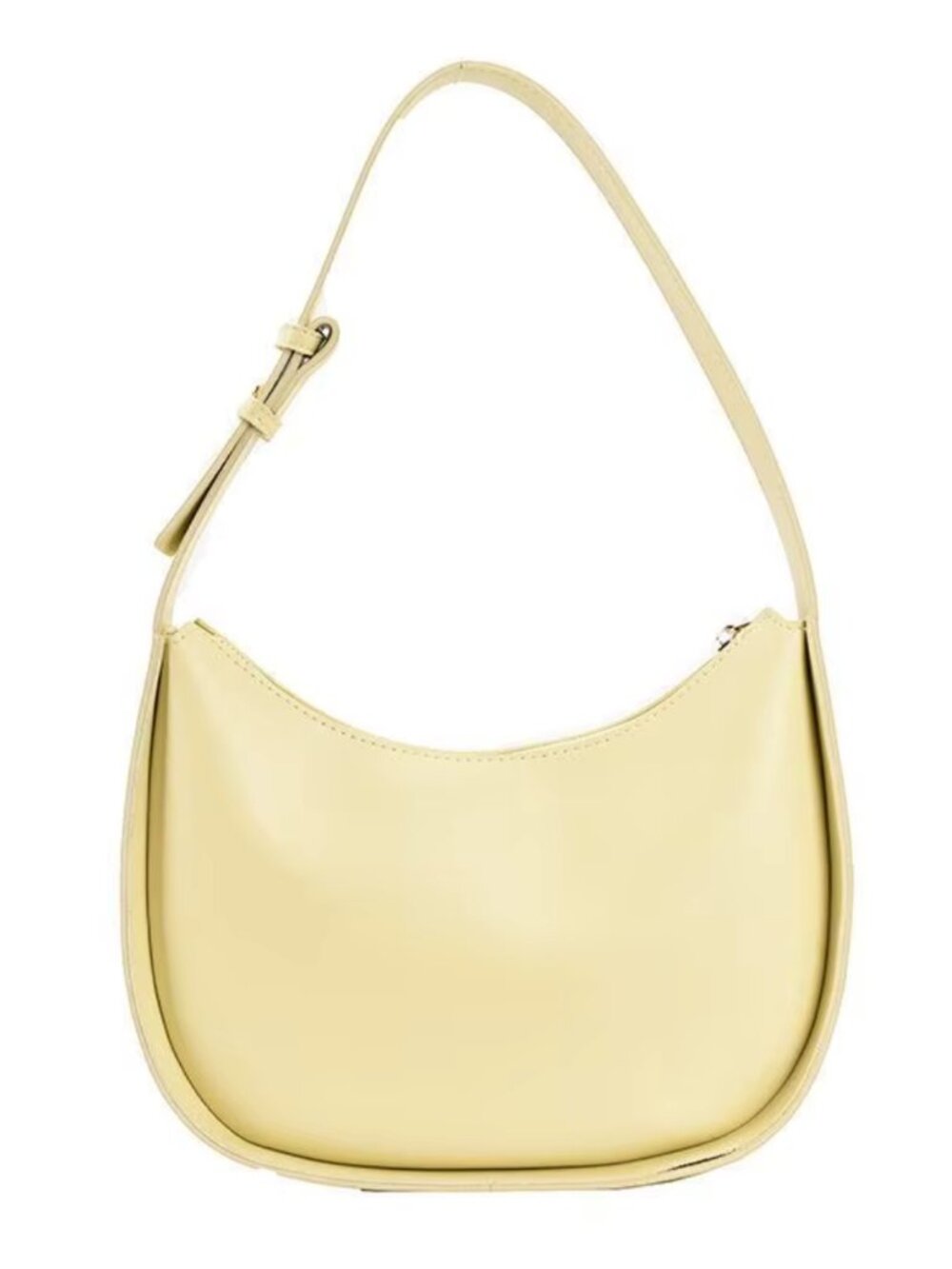 NWOT • light yellow vegan leather crossbody / shoulder bag - Picture 1 of 13